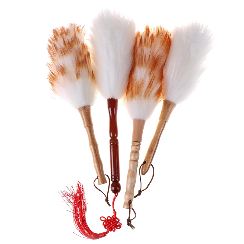 

Anti-static Wool Feather Brush Duster Dust Cleaning Tool Wood Handle Dusting Cleaning Brush Wool Duster Brush For Dust Broom