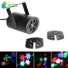 4W 8 Patterns Waterproof RGBW LED Stage Effect Light Laser Projector for Xmas Christmas Party Disco DJ Bar Club KTV Lamp