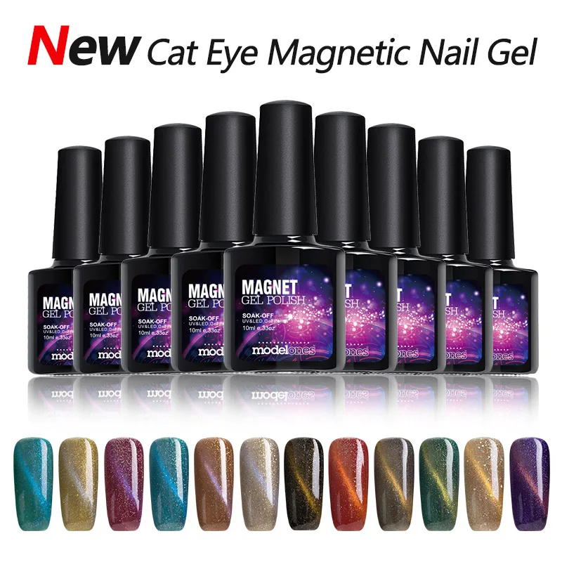 Modelones Long Lasting UV Nail Gel Polish Blue Color Gel Nail Polish Base Coat Top Coat