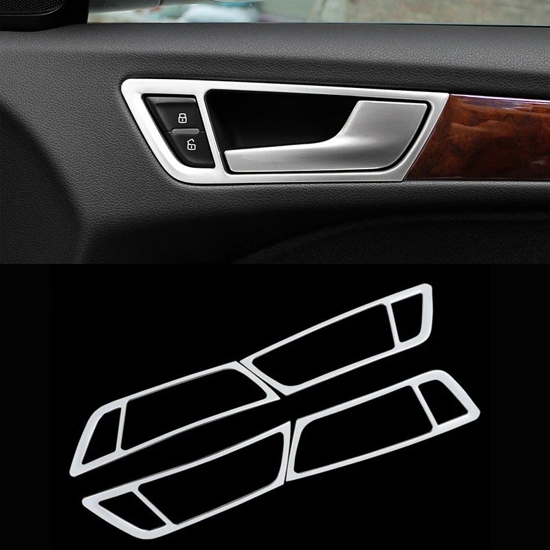 Car Styling 4pcs/set Stainless Steel Car Inner door Handle Box Sequins