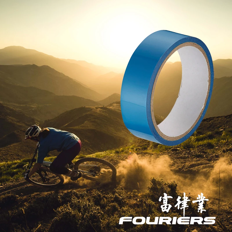 

Fouriers MTB Road Bike Vacuum Tire Liner Tubeless Rim Tape Blue Vacuum tape 19mm 22mm 24mm 28mm 33mm x 50 Meter