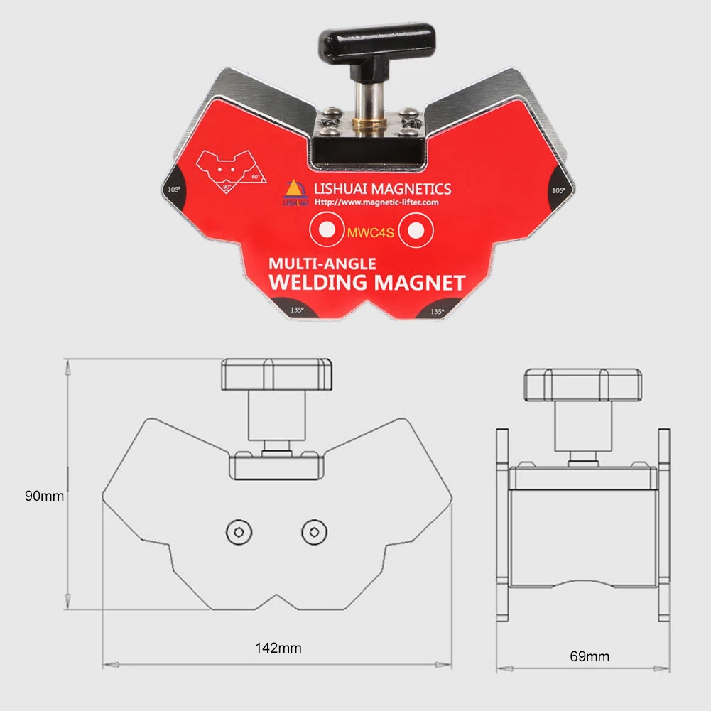 Переключаемый многоугольный сварочный угловой магнит/сильный неодимовый магнит сварочный держатель для угловых инструментов MWC4M