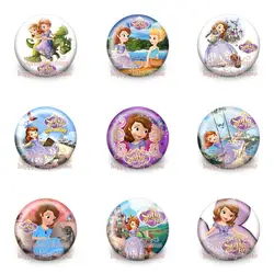90 шт Софии первые кнопки значки шпильки принцессы новые круглые значки, диаметр 30 мм, аксессуары для одежды/сумки, детские подарки