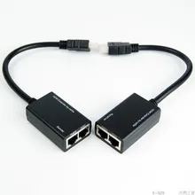 New High quality wired HDMI extender 30m HDMI Extender sender/receiver by cat5/5e cable 1080p supported Free shipping