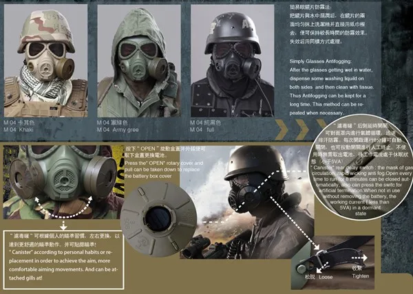 Airsoft M04 противогазы CF тактические поле защитный полный маска кожух для CS костюм на Хэллоуин череп Пейнтбол Очки Шестерни