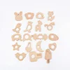 2022 New 73-52mm wooden Beads handmade teethers wooden heart flower wooden teethers set 1pcs/lot MT2010 ► Photo 1/6