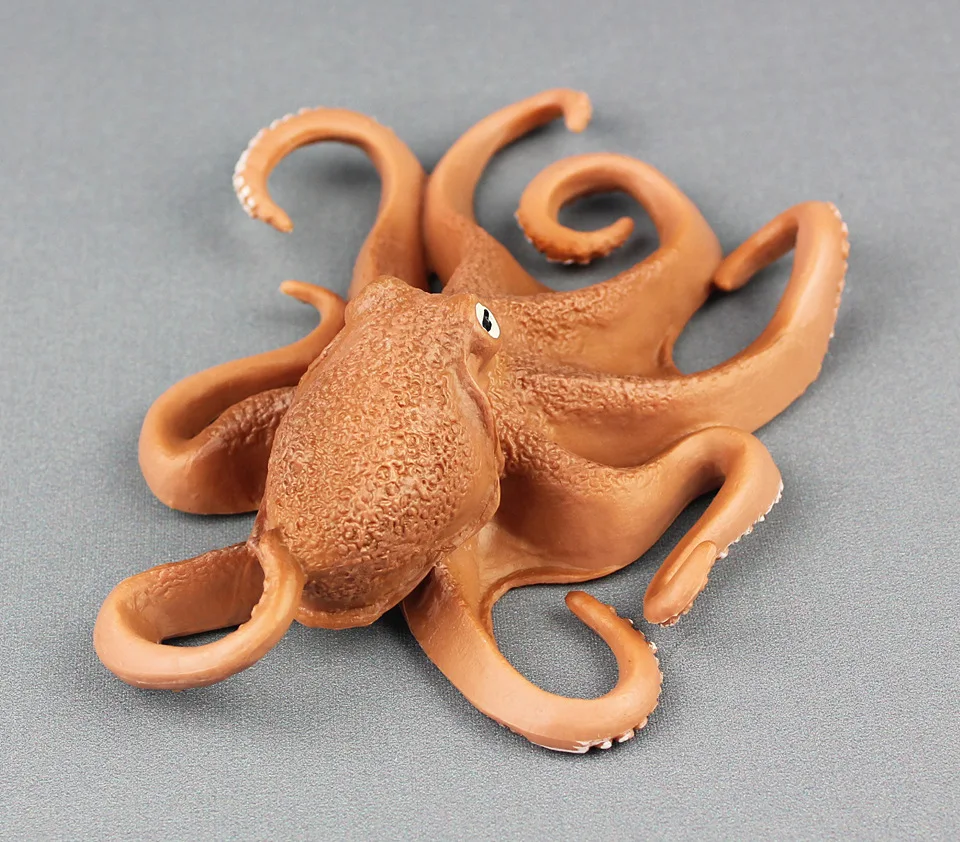 Моделирование морской жизни Осьминог статическая пластиковая игрушка модель мини 14x10 см экологический ПВХ реквизит обучающая модель игрушка подарок w0592