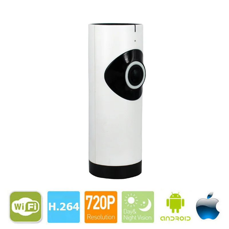 

HD IP Camera 180 Degree Panoramic Fisheye Lens HD 720P Wi-Fi Two Way Audio Baby Monitor Indoor Home Security CCTV IP Cam Webcam
