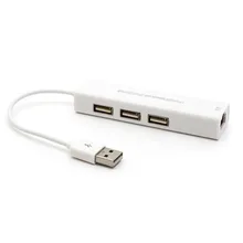 USB Ethernet с 3 портами usb-хаб 2,0 RJ45 Lan сетевая карта USB в Ethernet адаптер для Mac iOS Android PC USB 2,0 концентратор
