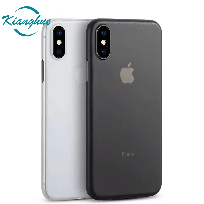 0,3 мм ультра тонкий чехол для телефона для iPhone 6, 6s, 7, 8 Plus, X, Xs, Max, Xr, прозрачный матовый полный Чехол, Жесткий Чехол для ПК, тонкий чехол для телефона