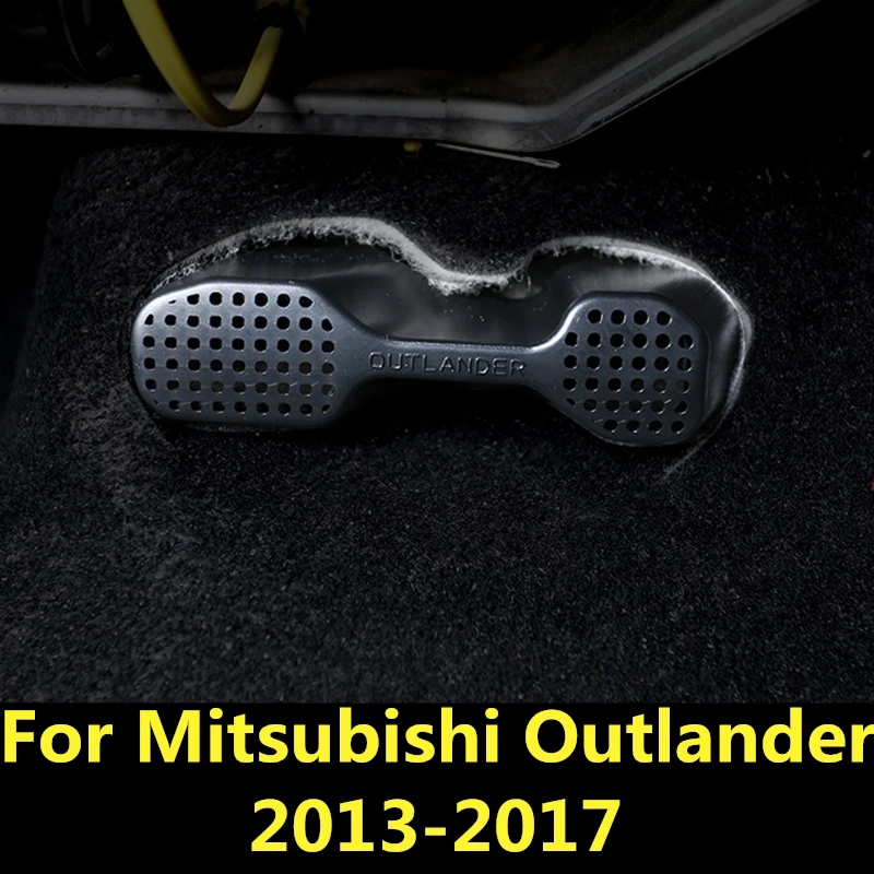 Для Mitsubishi Outlander 2013- под сиденьем Вентиляционный Выход Кондиционер защитная бухта внутренняя отделка авто аксессуары