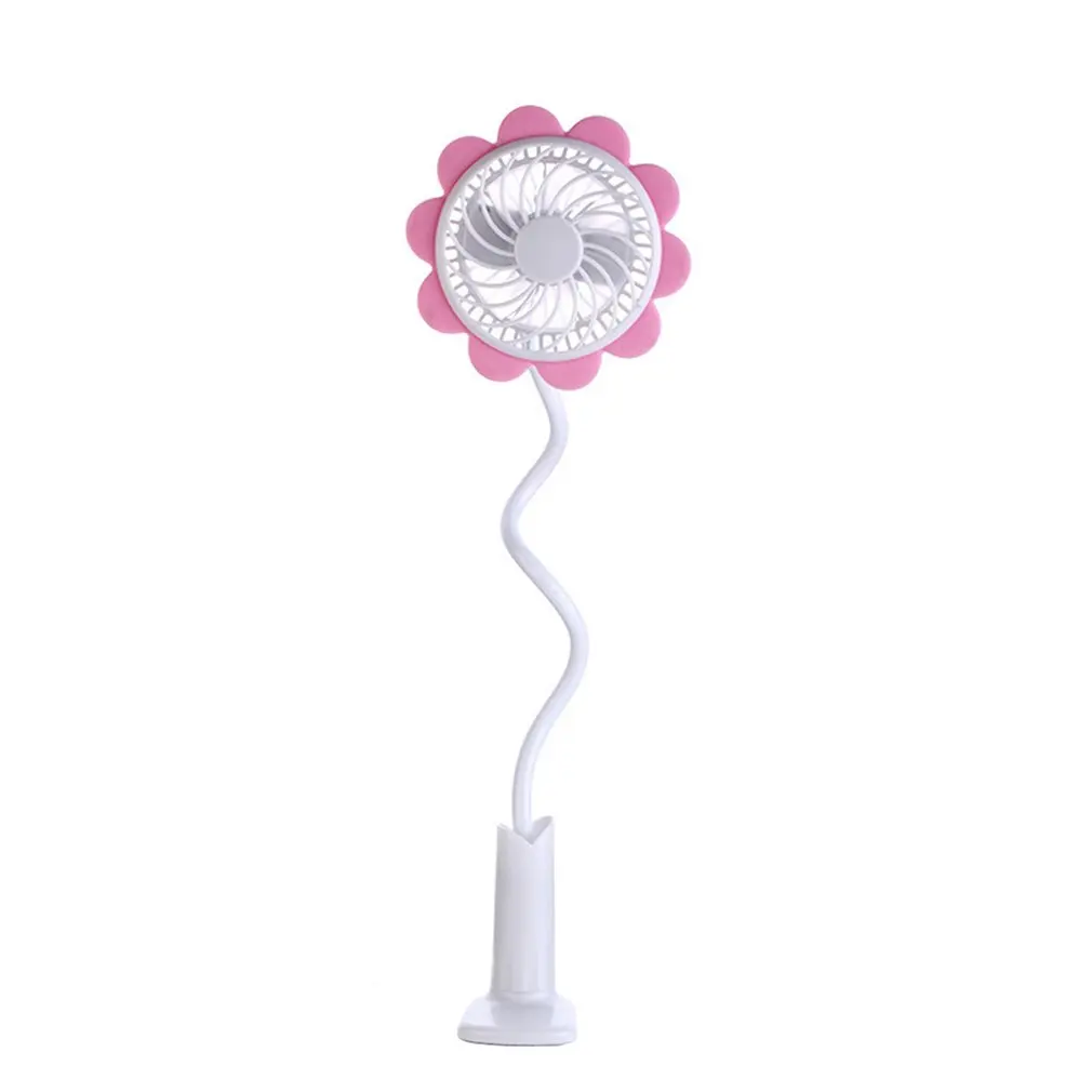 

Creative Personality Fan Usb Mini Rechargeable Sun Flower Clip Student Fan Summer Portable Small Fan