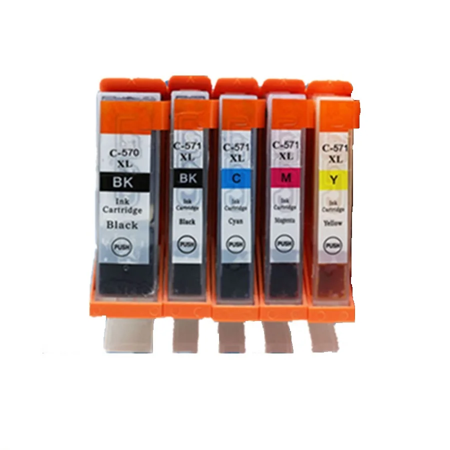 6x PGI 570 PGI-570 PGI570 PGI-570XL PGI-570BK картридж Замена для Canon MG-7751 MG-7752 MG-7753 mg 7750 7751 7752 7753 - Цвет: 1SET 5