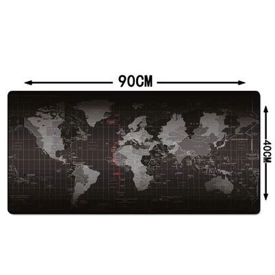  900x400 Gaming Mouse Pad Large Mause Pad Keyboard Computer Locking Edge Mousepad World Map Rubber B