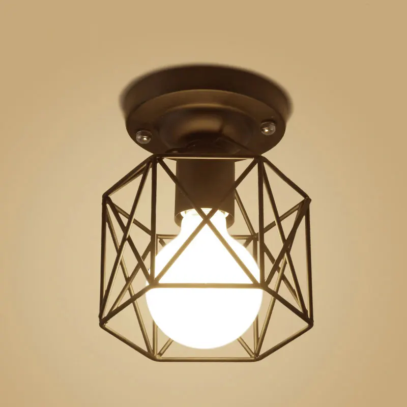

Modern simple corridor ceiling lamp balcony ceiling light black color with LED bulbs free shipping E27 110V 220V