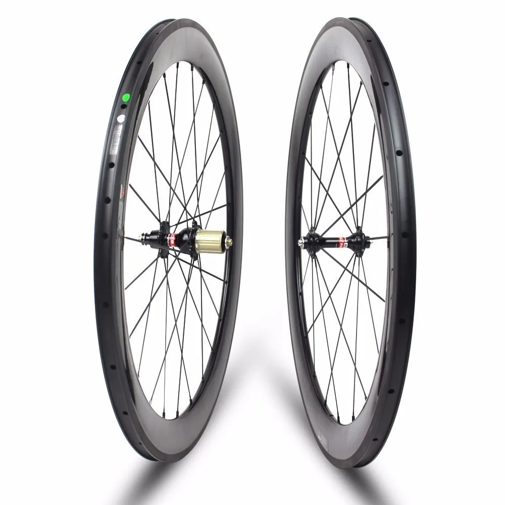 Top Super Light Weight Carbon Fiber 700C Road Bike Wheel Aero Cycling Wheelset with BITEX 305F 305R Straight Pull Hub Sapim CX Ray 3