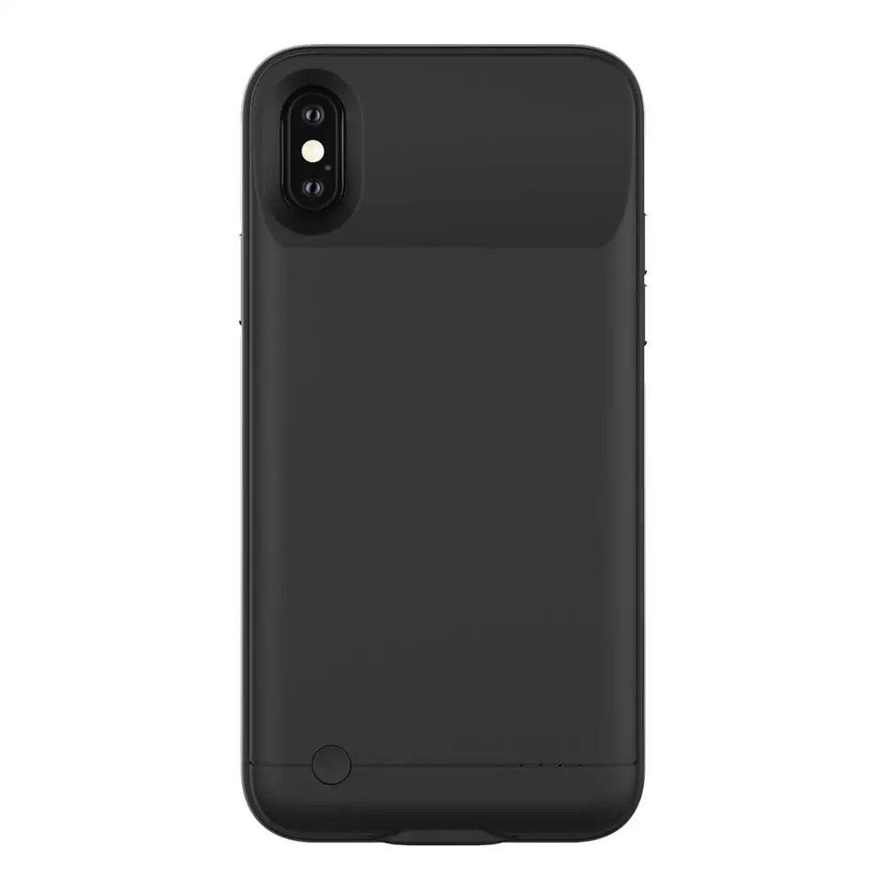 Горячая Металлическая Рамка запасная крышка батареи для iPhone X ipx перезаряжаемый чехол банка питания - Цвет: matte black