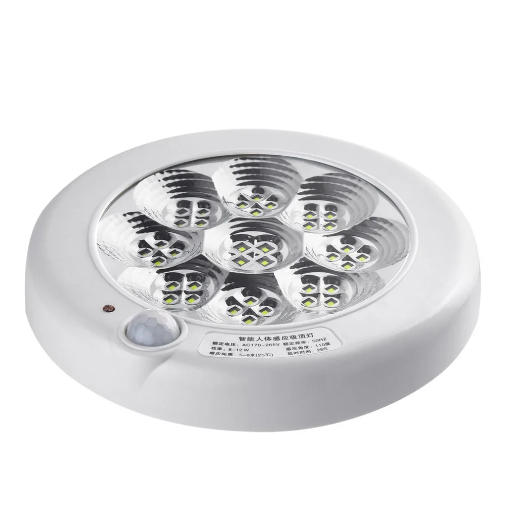 

8W/12W LED Sensor Infrared Ceiling Light Wall Mounted Home Lamp Human Body Motion Sensor Light Corridor Light Free Shipping