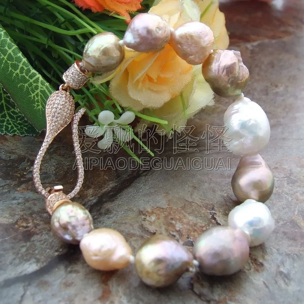 

Women's 8" Multi Color Keshi Pearl Bracelet