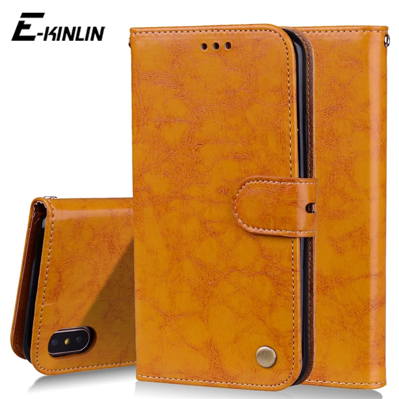 

Luxury Leather Flip Phone Case For iPhone 11 Pro XS Max X XR 8 7 6 6S Plus SE 5 5S Wallet Holder Cover With Stand Card Slot