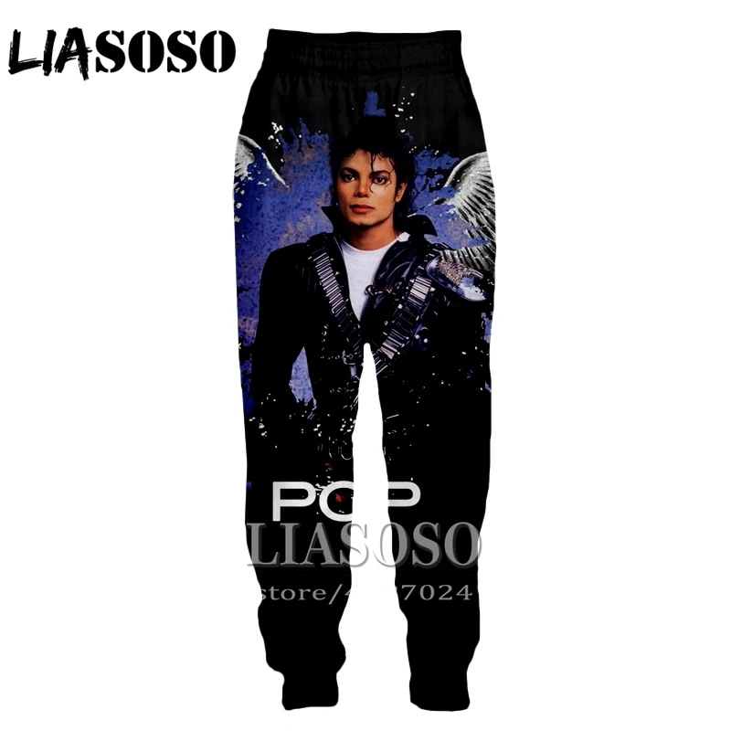 LIASOSO, 3d принт, для мужчин и женщин, мультфильм, Майкл Джексон, полная длина, спортивные штаны, зимние штаны, аниме, повседневные, для бега, забавные штаны, E566 - Цвет: 8
