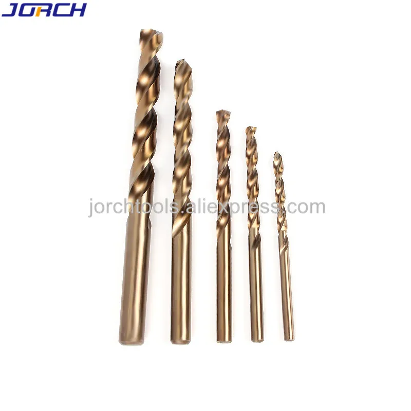 

5pcs/set HSS-CO M35 Cobalt Twist Drill Bit Length High Speed Steel Wood Metal Drilling Top Quality