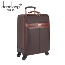 DANXILONG 20 22 Inch Rolling Luggage Business pu Travel Wheels For Suitcases Waterproof High Quality Trolley Case Large Capacity