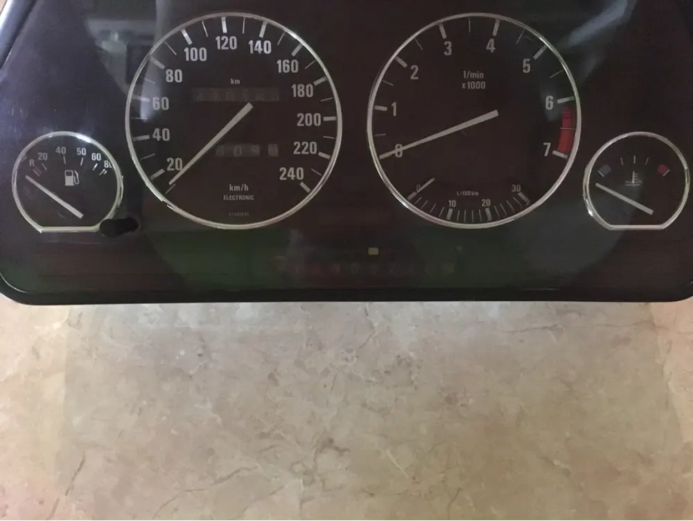 Хромированный набор колец для приборной панели BMW E32 / E34|gauge rings|chrome dashboard gauge ringchrome