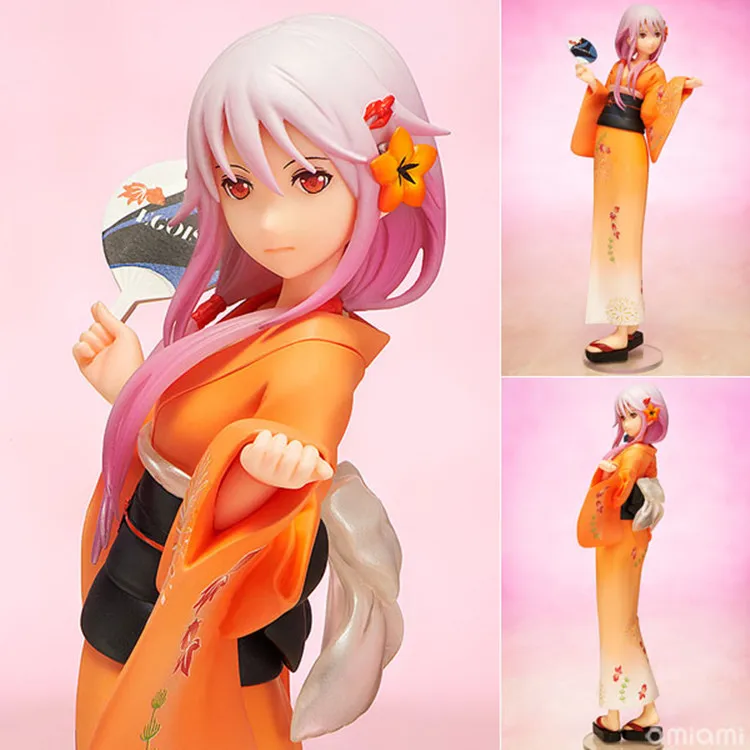 

Anime Guilty Crown Inori Yuzuriha kimono ver.1/8 Scale Figure Collectible Model Toy 20cm