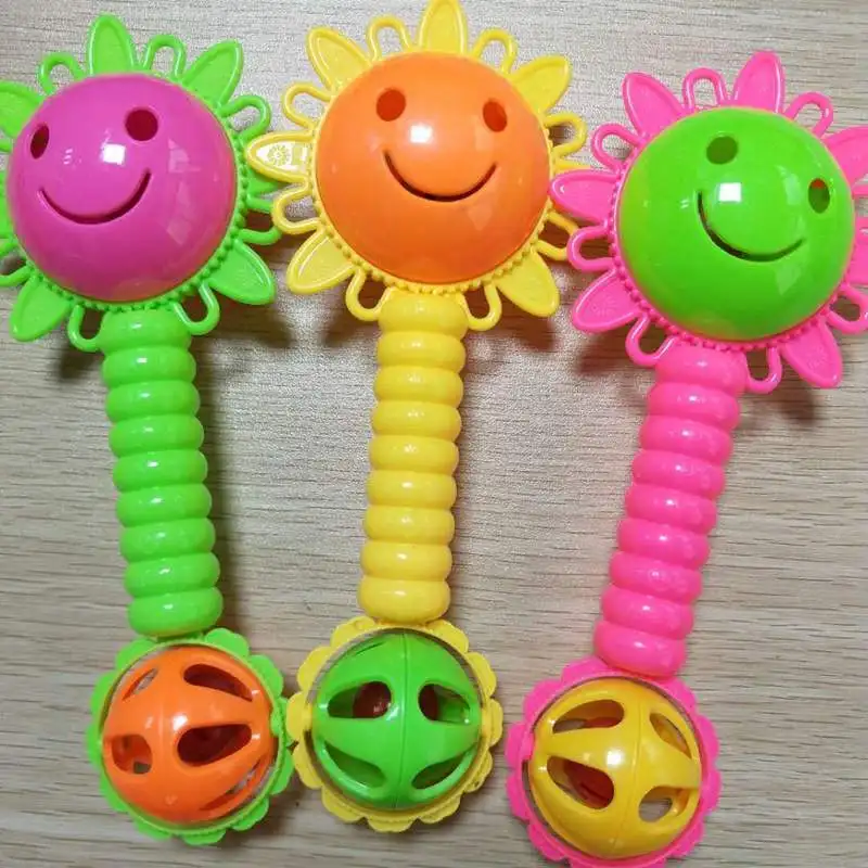 

Baby Rattle Toys Sunflower Plastic Hand Bell Rattle Mobiles Toys Newborns Toddler Infant Baby Bed Toys Educational Toys Gift