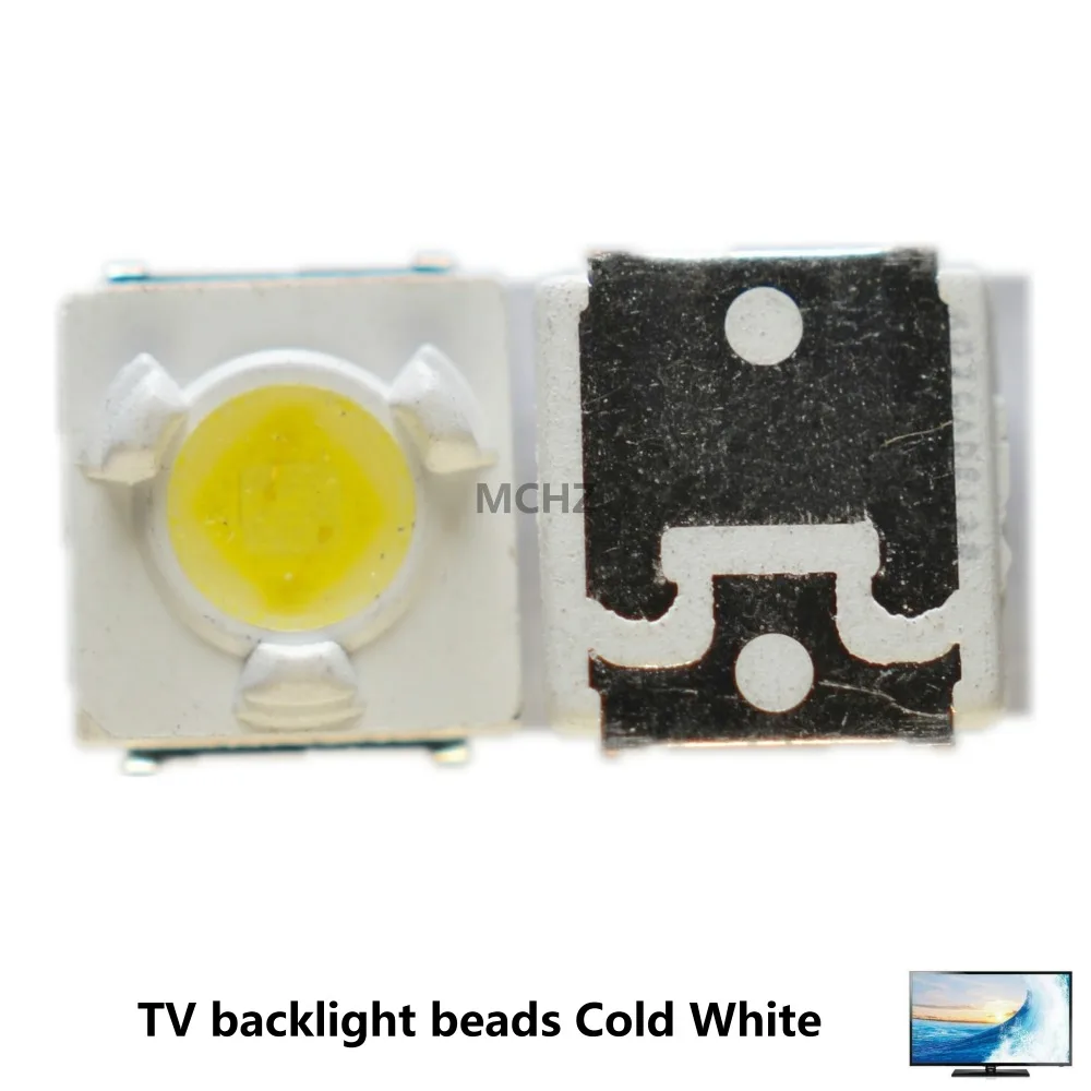 

1000PCS/Lot LUMENS SMD LED 3535 3537 3V 1W Cool white For TV Backlight Lamp beads