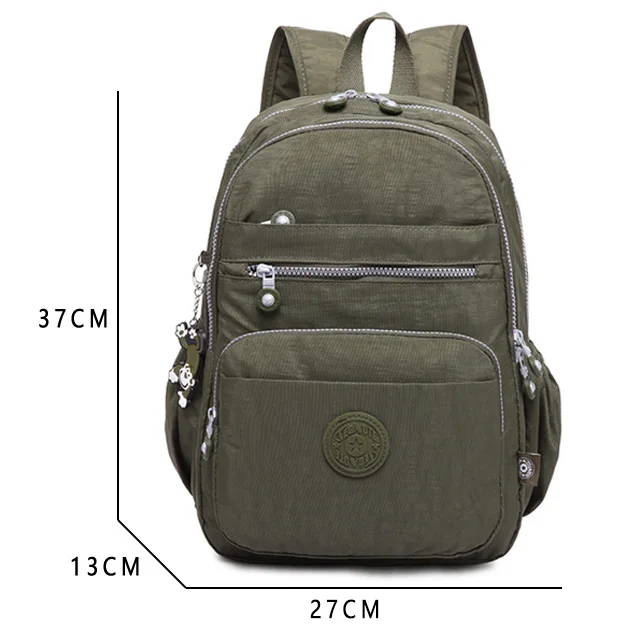 Mini Backpack Female School Backpack Mochila Women Backpacks Waterproof School Bags For Teenage Girls Laptop Bagpack Sac A Dos - Цвет: Army green