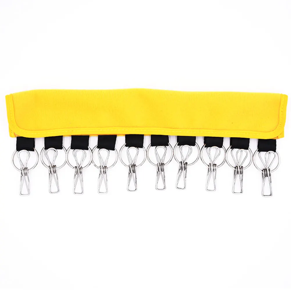 

10 Clips Hat Rack Self Adhesive Hanger System Organizer Portable Foldable Storage Closet Cap Holder Door Travel