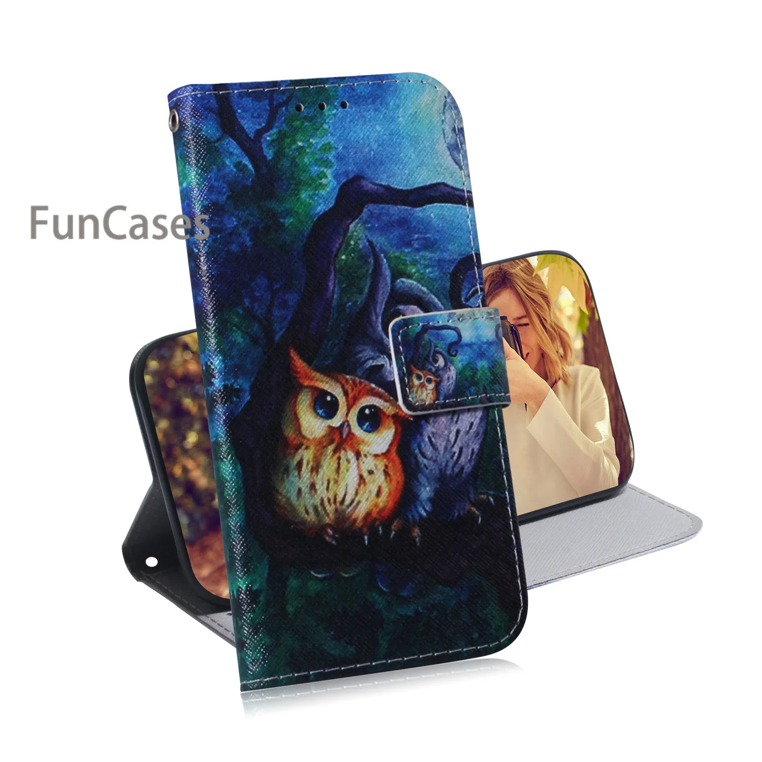 8A Phone Accesories untuk Telefon Huawei Y6 2019 Hewan Peliharaan Csse Kulit PU Tas Telepon S Seluler Huawei Armor Kehormatan 8A case Ponsel