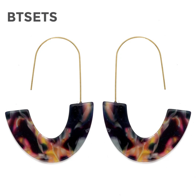 

Fashion Bohemian Earrings for Women Female 2019 Big Acrylic Earrings For Women Pendientes Drop Earring Brincos Oorbellen
