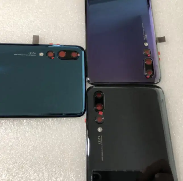 Высокое качество для HUAWEI P20 PRO Корпус батареи чехол задняя крышка с камера Замена стекла