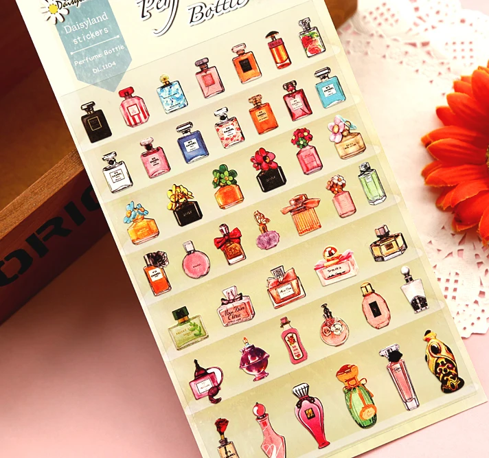 

1pc/lot Kawaii perfume bottle design paper stickers Decoration sticker School supply Good quality(tt-1363)