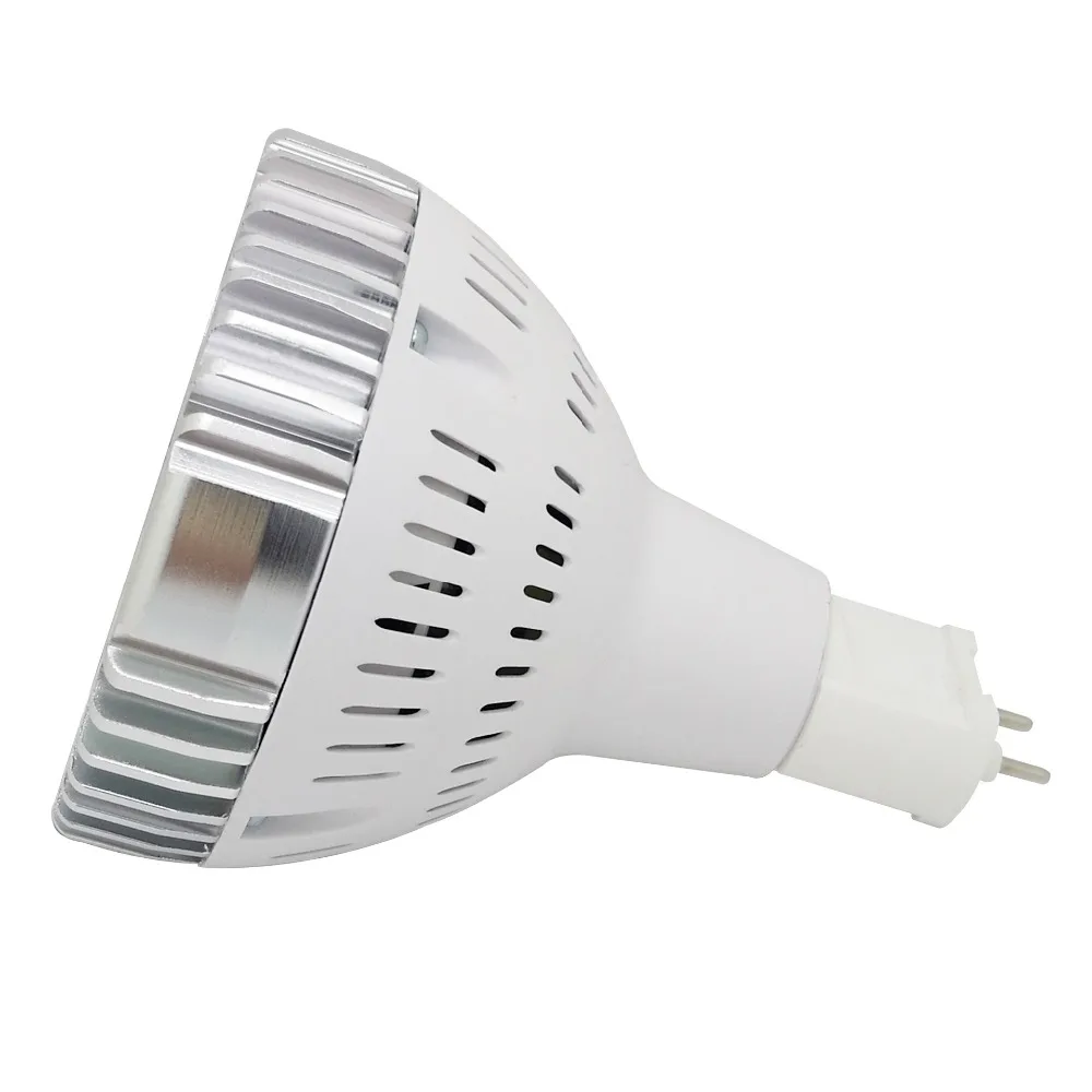 G12 par30 Светодиодная лампа 30 Вт 40 Вт Cree светодиоды G12 Par30 прожектор AC85-265V Теплый/натуральный/холодный белый металлический галогенный