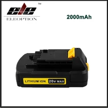 Eleoption 20V Max 2000mAh Lithium Ion Replacement Battery for Stanley Power Tools FMC680L