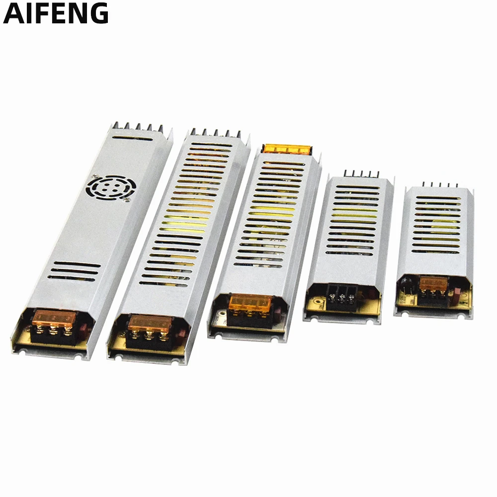 

AIFENG Switching Power Supply AC 175V-265V to DC 12V 24V 60W 100W 150W 200W 300W Led Driver Power Supply Adapter CCTV Led Strip