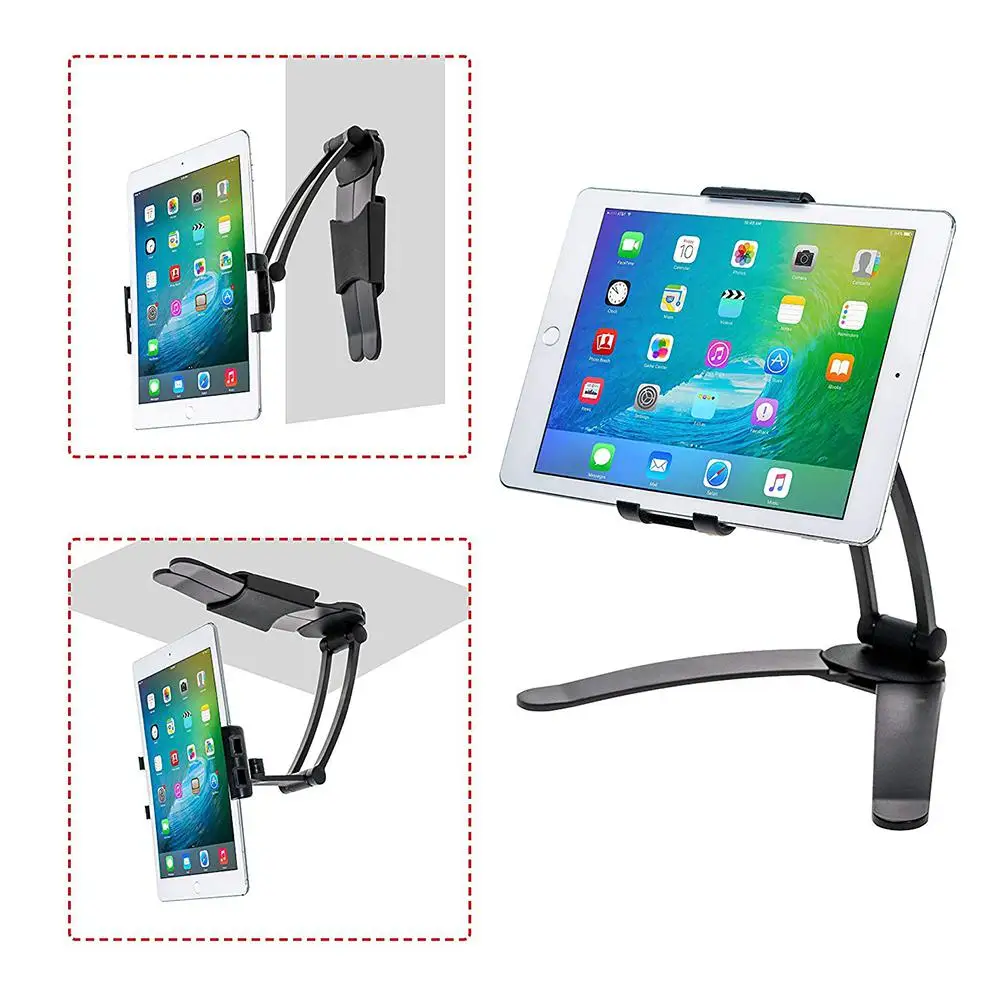 HobbyLane Kitchen Tablet Stand Adjustable Holder Wall Mount For iPad Pro, Surface Pro, iPad Mini d35