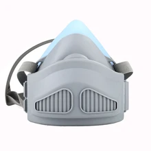 Пылезащитная маска частицы Половина лица регулируемая полоса респиратор с хлопковым фильтром Защитная для ремонта, горнодобывающей промышленности, сварки