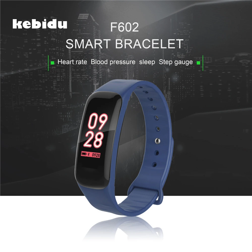Kebidu 2018 F602 Bluetooth 4 0 Смарт часы фитнес трекер Браслет Поддержка Android IOS для