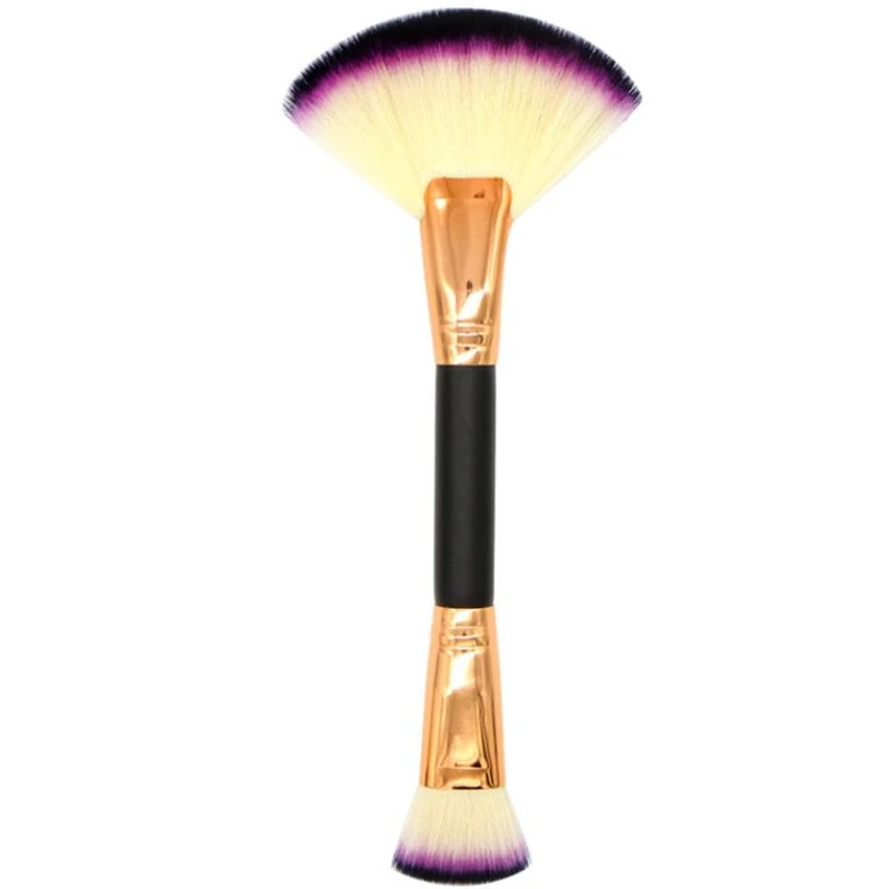 1PCS Makeup Brushes Double End Foundation Highlighter Bronzer Powder