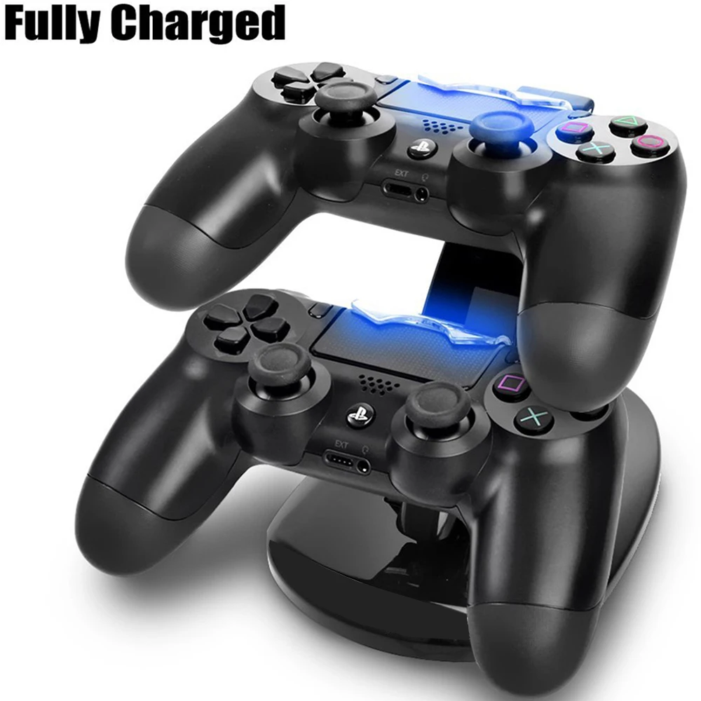 Haoba Ps4 Accessories Joystick Ps4 Charger Play Station 4 Dual Micro Usb Charging Station Stand For Ps4 Controller Chargers Aliexpress