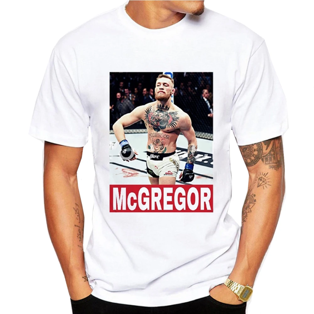 Конор Макгрегор MMA футболка мужские топы с короткими рукавами Cortton boxer Фитнес для