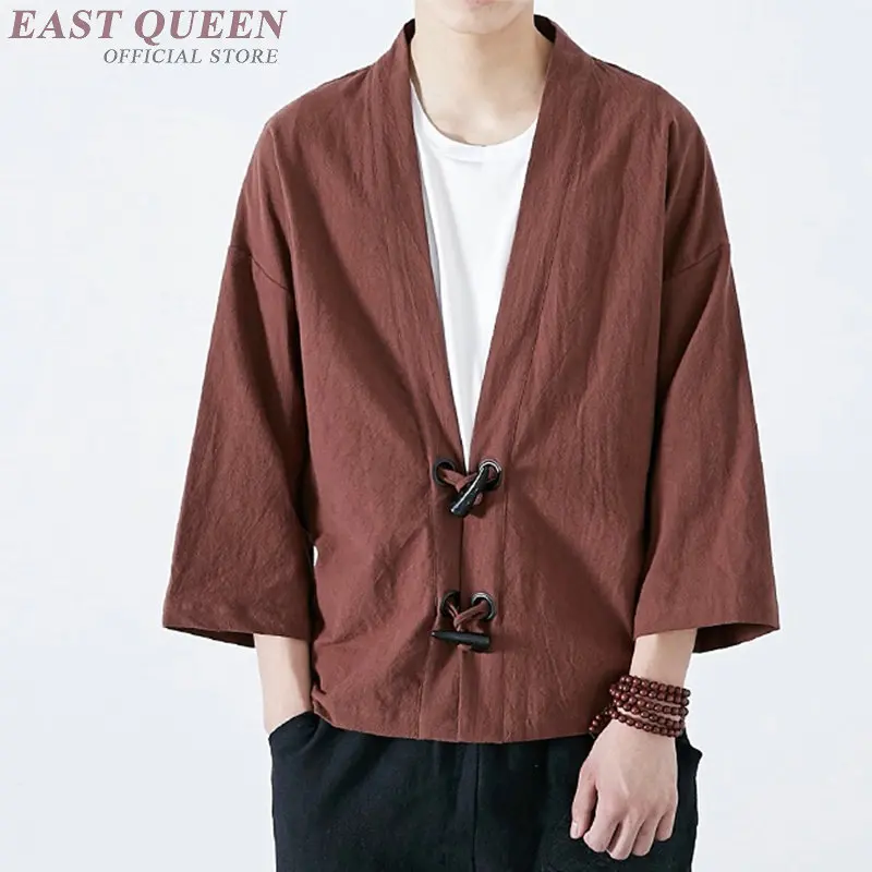 

Kimono cardigan men male yukata kung fu japanese mens kimono traditional japanese kimonos japanese samurai clothing AA3805 Y A