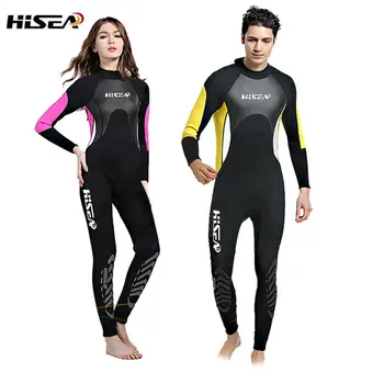 

2.5MM Neoprene Diving Wet Suits Men Women Long Sleeve One-piece Diving Wet Suits Spearfishing Snorkeling Diving Swim Wet Suits