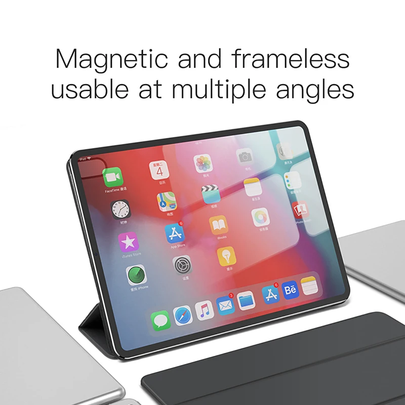 Магнитный чехол Baseus для iPad Pro 12,9, 11,, чехол с функцией автоматического сна, пробуждения, умный чехол из искусственной кожи, чехол для iPad Pro, Fundas