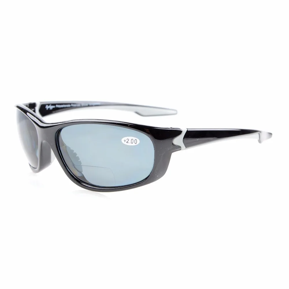 TH6145PGSG Eyekepper Polycarbonate Polarized Bifocal Sport Sunglasses For Men Women TR90